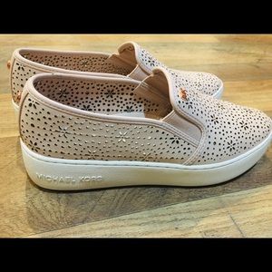 Michael Kors Trent slipon Blush Pink leather size9